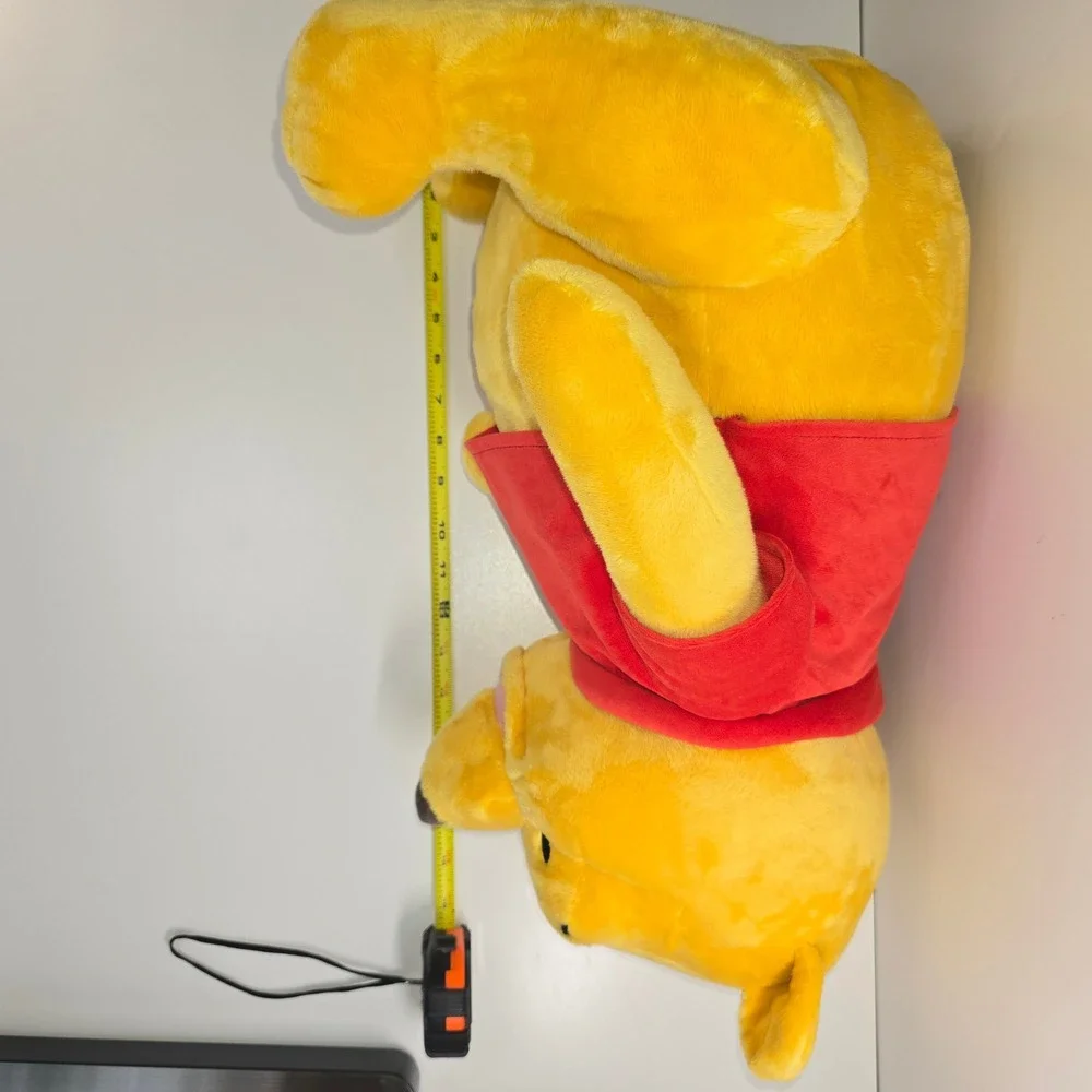 Disney Store Winnie The Pooh Plush Large Stuffed Animal Red Shirt Bear 16